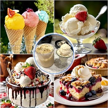 Lot De 4 Récipients Deluxe 800ml Avec Couvercles Et Cuillères Pour Ninja Creami NC501 NC500 - Crèmes Glacées Et Sorbets Maison