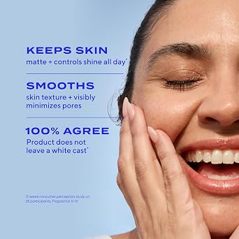 Murad Superactive Mattifying Oil and Pore Control Moisturizer SPF 50 - Shine Free Hydrating Facial Sunscreen Supercharged with Salicylic Acid To Smooth Texture and Minimize Look of Pores - 1.7Fl Oz