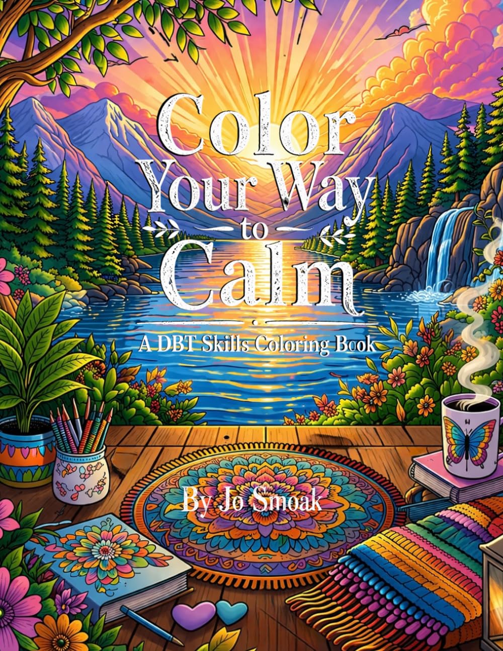 Color Your Way to Calm: A DBT Skills Coloring Book
