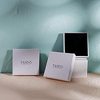 Vista 7 de Tasiso 14K Gold Filled Herringbone Choker Necklace Set Double Layer Snake Chain Herringbone Chain Necklace Layering Necklace Set Cuban Chain