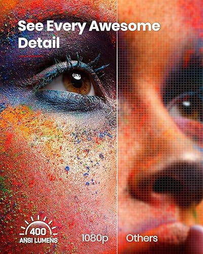 Miniatura 2 de Anker NEBULA Proyector solar portátil de 1080p proyector inteligente Full HD 400 lúmenes ANSI 1100 lúmenes compatible con 4K enfoque automático
