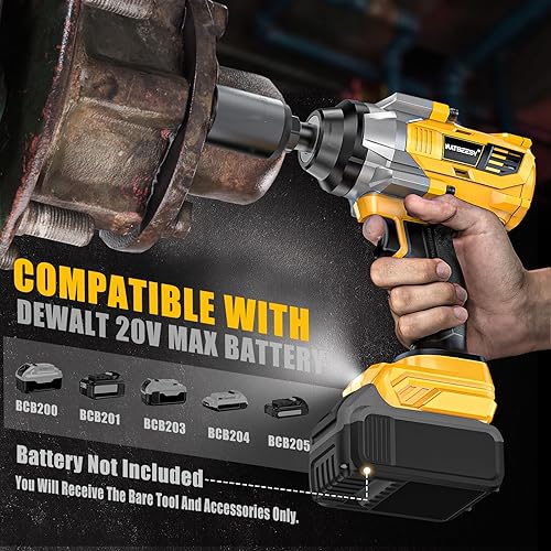 Miniatura 4 de Llave de impacto compatible con DeWalt 20V MAX Batería 12 pulgada Hog Ring Impact Driver High Torque - Pistola de impacto inalámbrica de 1360