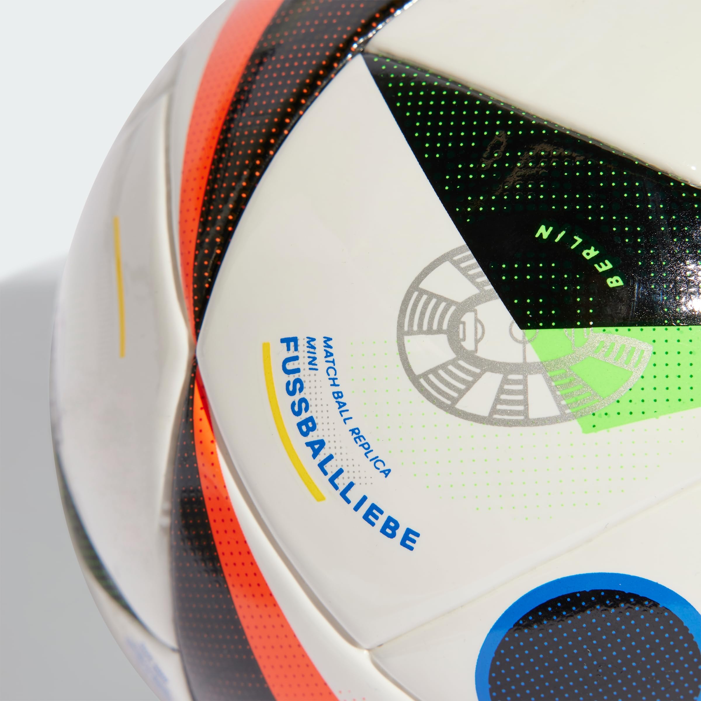 adidas Euro24 Mini White/Black/Globlu Talla Única