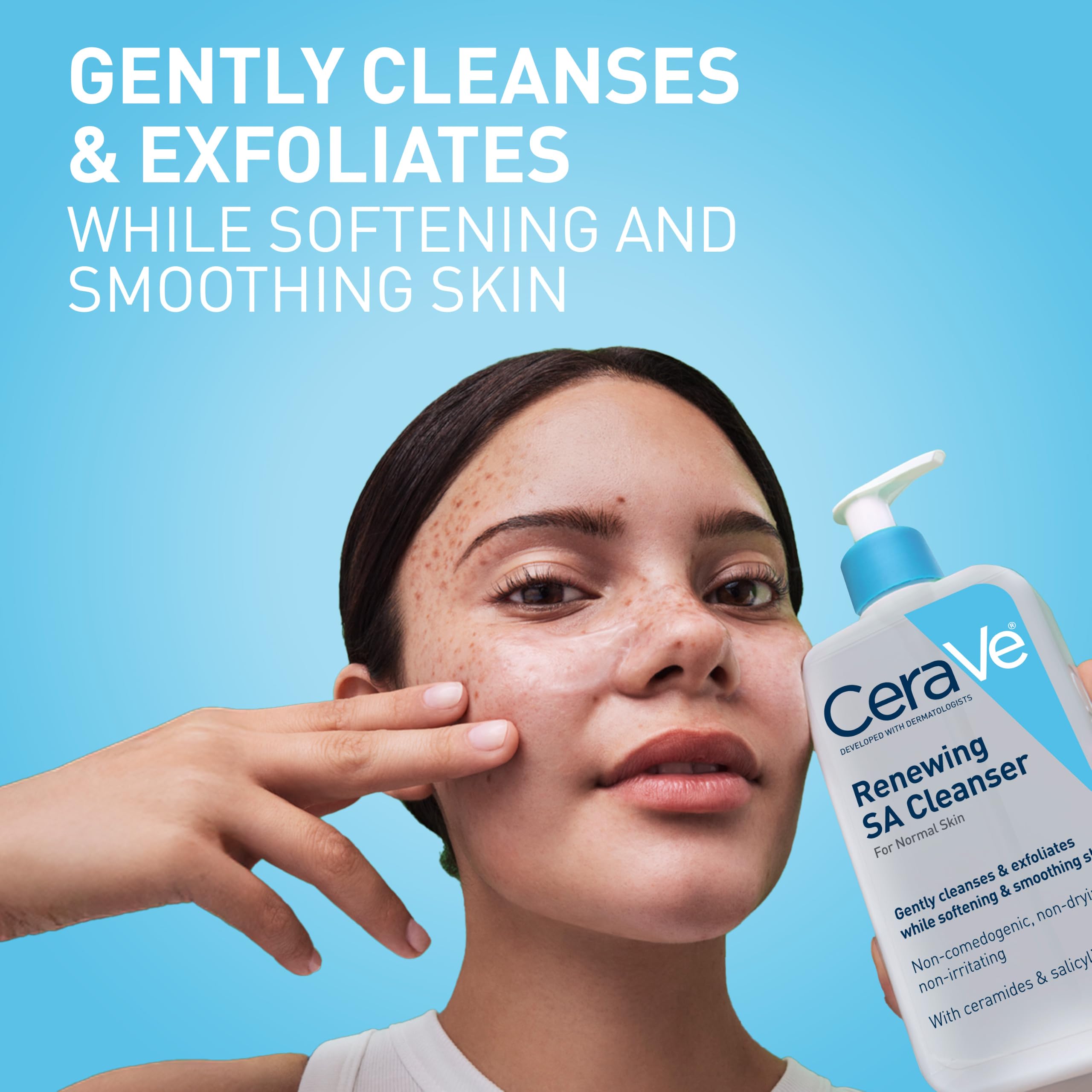 CeraVe Renewing SA Cleanser - Gentle Exfoliation -4