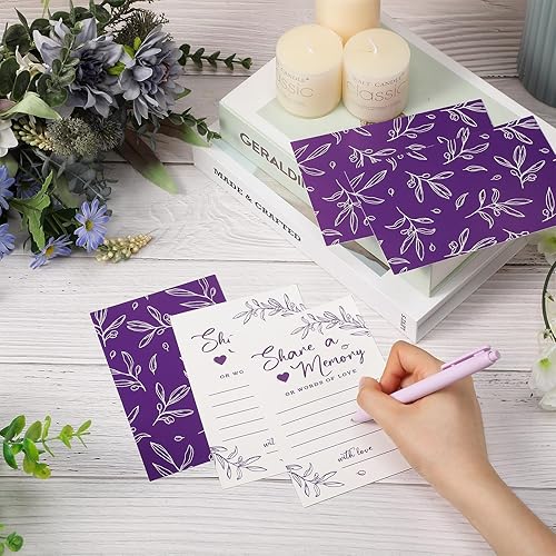 Miniatura 4 de 50 tarjetas de memoria para colecciones de vida, tarjetas de memoria, ideas de tarjetas de invitados para funerales, graduaciones, bodas, despedidas