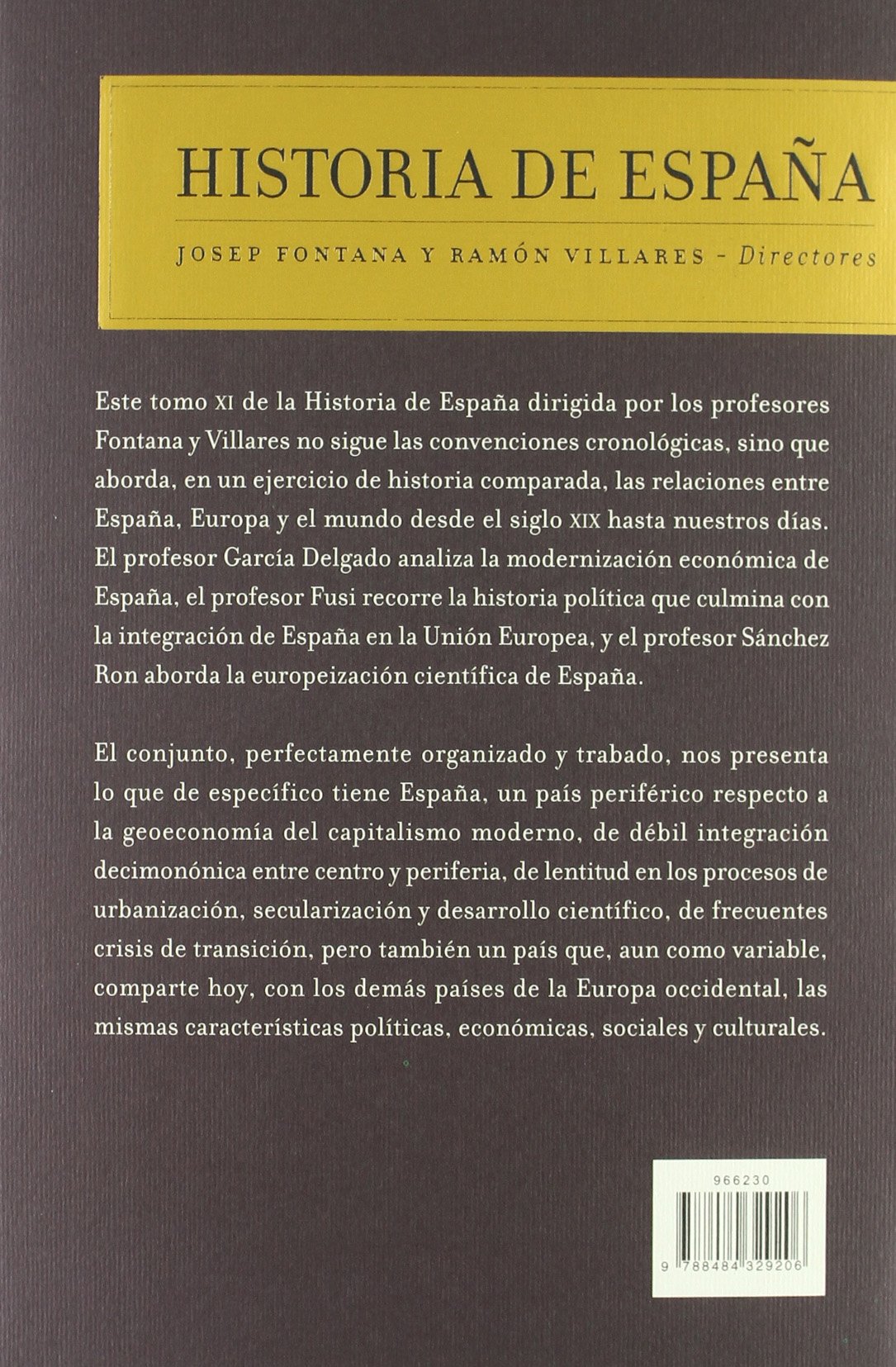 España y Europa: Historia de España Vol. 11: 1
