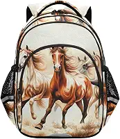 Mochila infantil infantil Horses Running Wind, leve, para escola primária, livro fofo, mochila infantil para meninos
