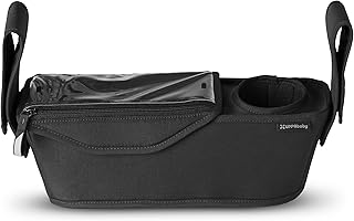 UPPAbaby Parent Console for Ridge Stroller/Secure Zippered Pocket + Beverage Compartments/Touch Screen Phone Pocket