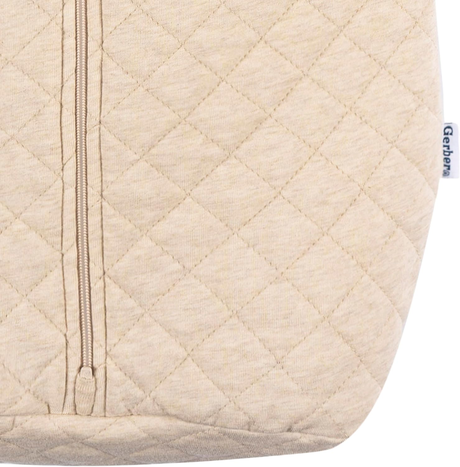 Gerber Unisex Baby Quilted Wearable Blanket, Cotton Blend, Oeko-tex Certified, 2-way Zipper, Safe Sleep Solution