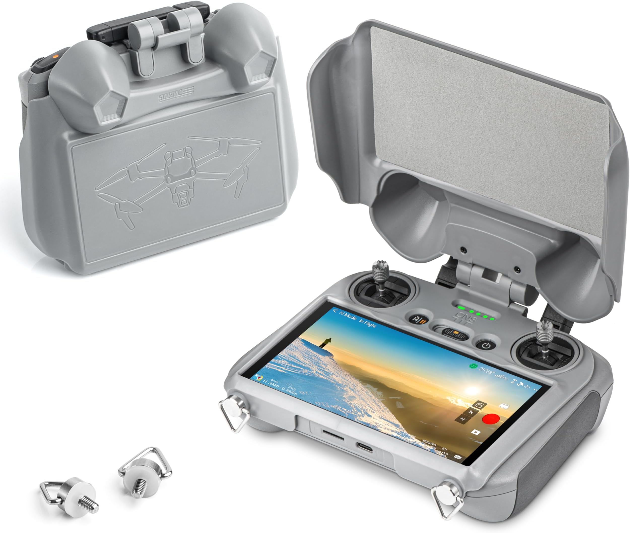 STARTRC RC 2 Sun Hood Screen Protector for DJI Mini 4 Pro/Air 3,3IN1