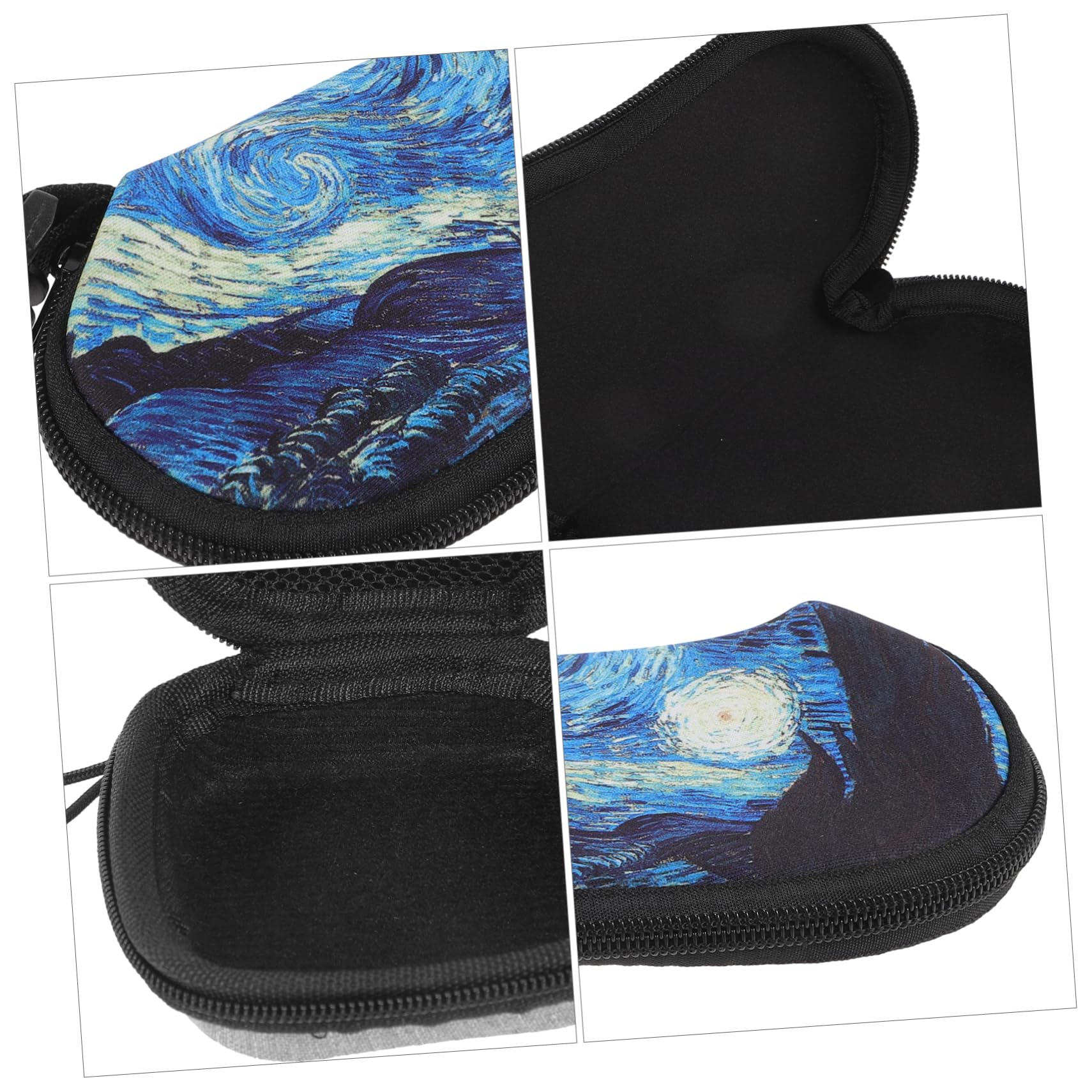 Ipetboom Bolsa Estuche De Anteojos Polarizado Titular De Gafas Titular De Las Gafas De Sol Estuche Para Gafas De Sol Organizador Estuches Para Gafas Cremallera Neopreno