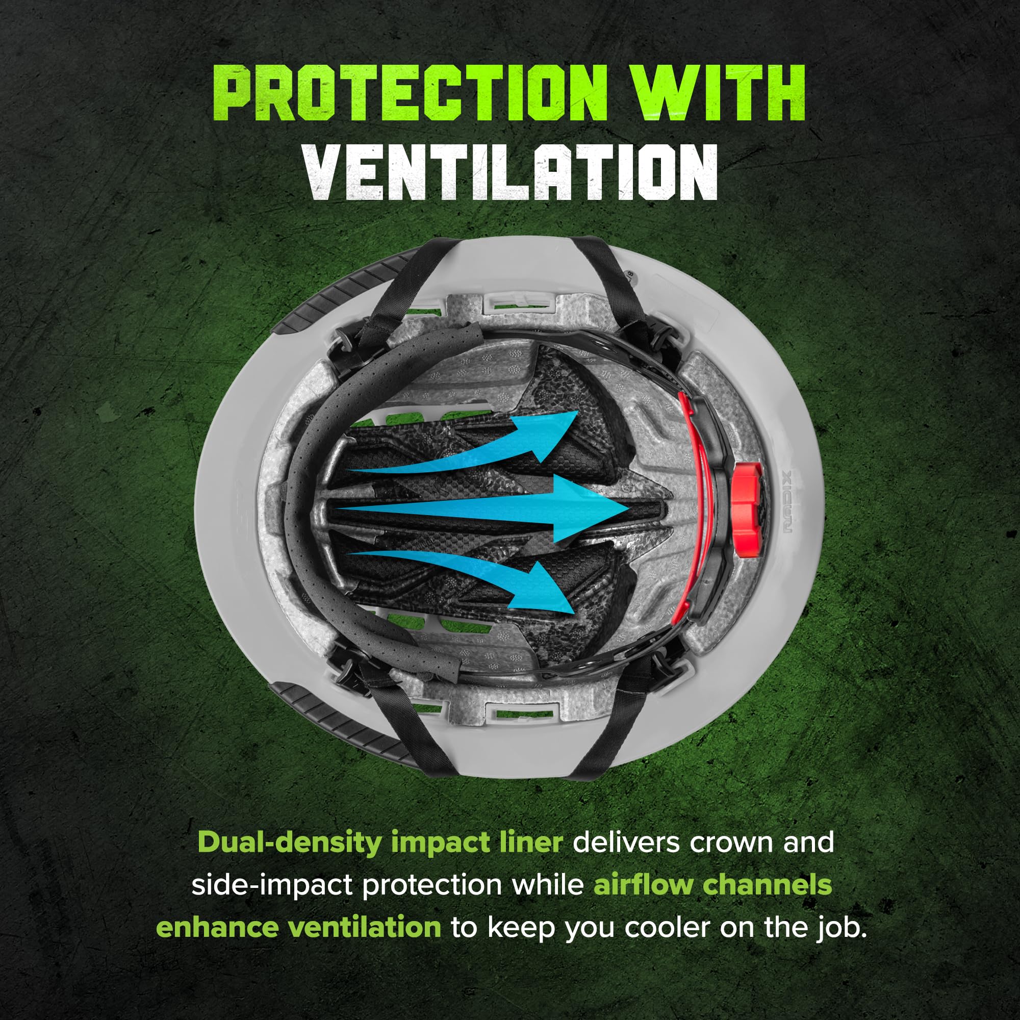 Lift Radix - Casco duro ventilado de ala completa, ID Twiceme, ventilado