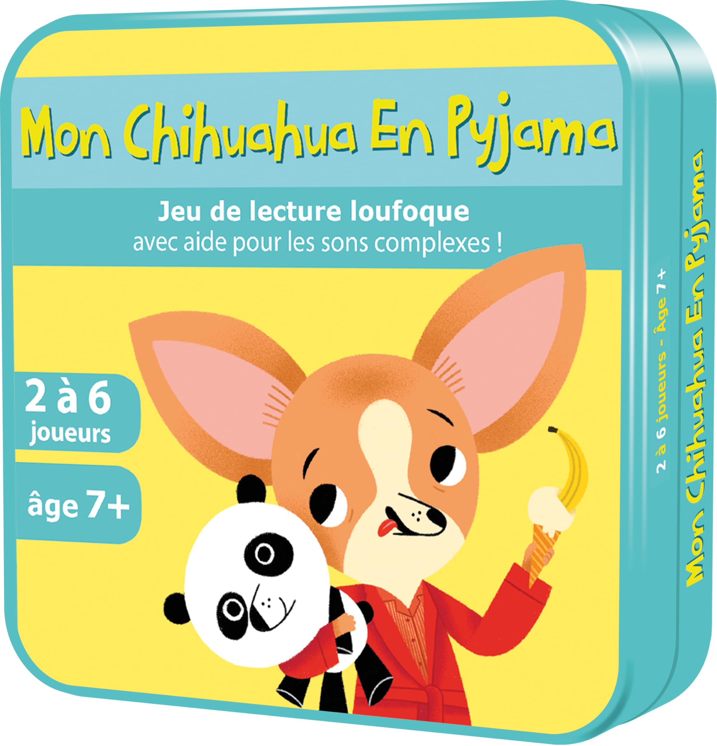 Asmodee Aritma Mon Chihuahua in Pyjamas - Board Games - Card Games, Kids and Family Game, Reading Game, Educational Game from 7 Years - 2-6 Players, 10 Min - French Version