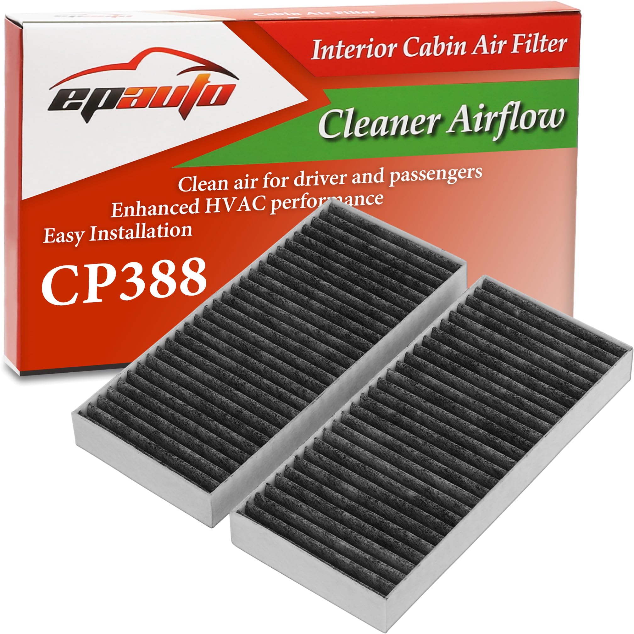 EPAuto CP388 (CF10388) Replacement for Nissan/Infiniti Premium Cabin Air Filter includes Activated Carbon