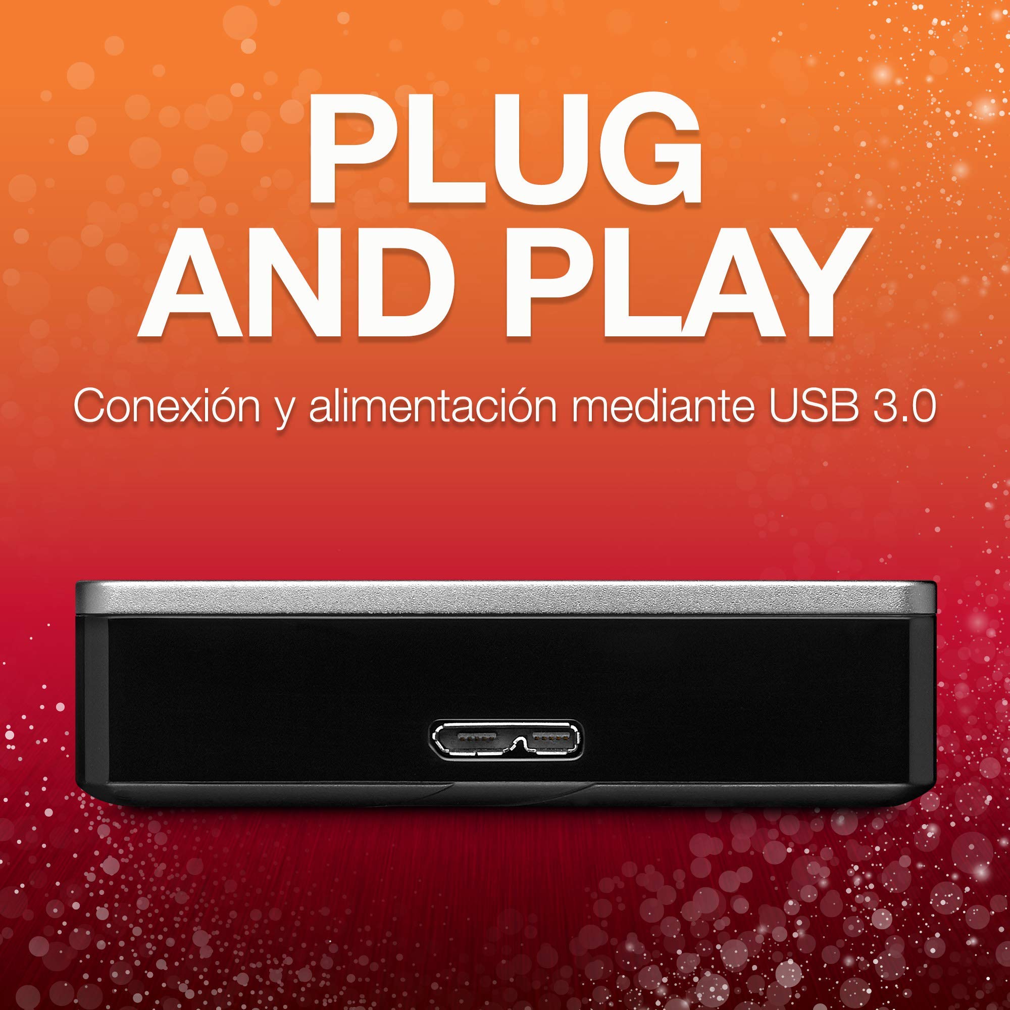 Seagate Backup Plus - Disco duro externo portátil de 2.5' para PC y Mac (4 TB, USB 3.0) plata (Reacondicionado)