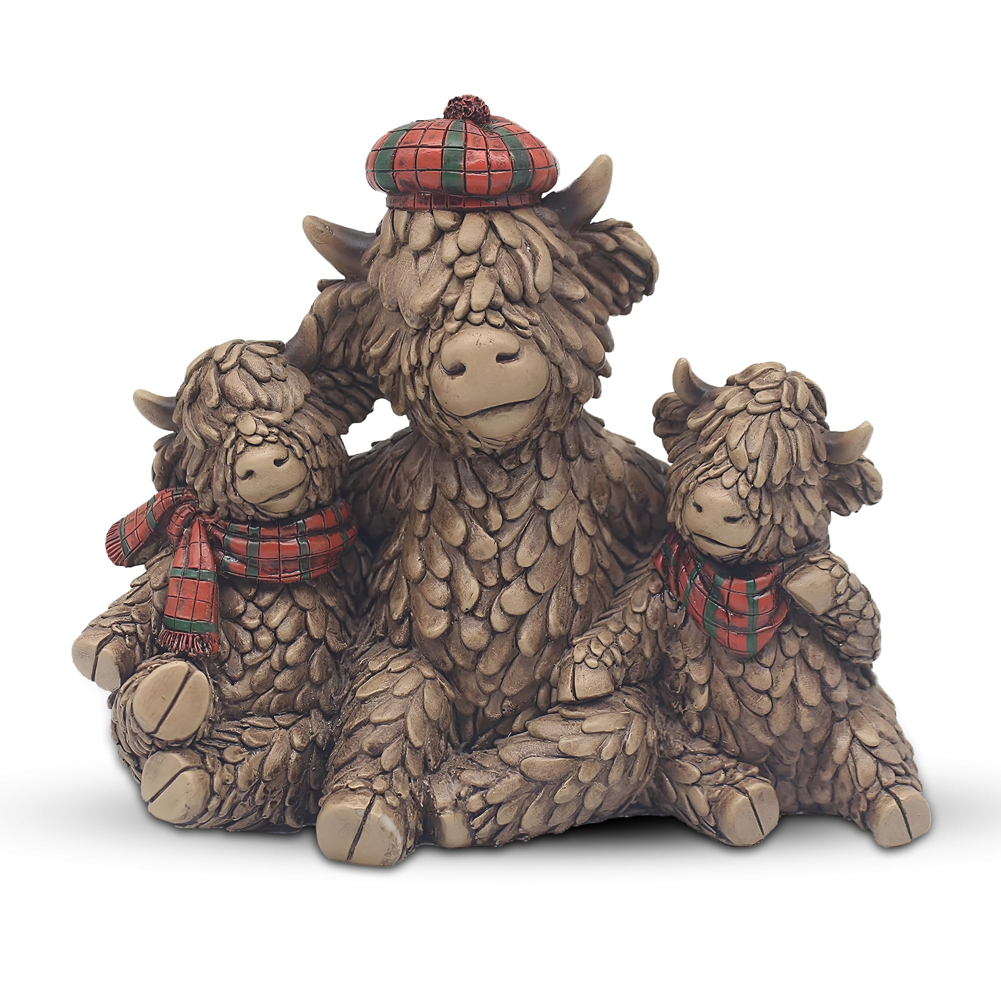 Lesser & Pavey Hughie Tartan Highland Cows Ornament LP75040