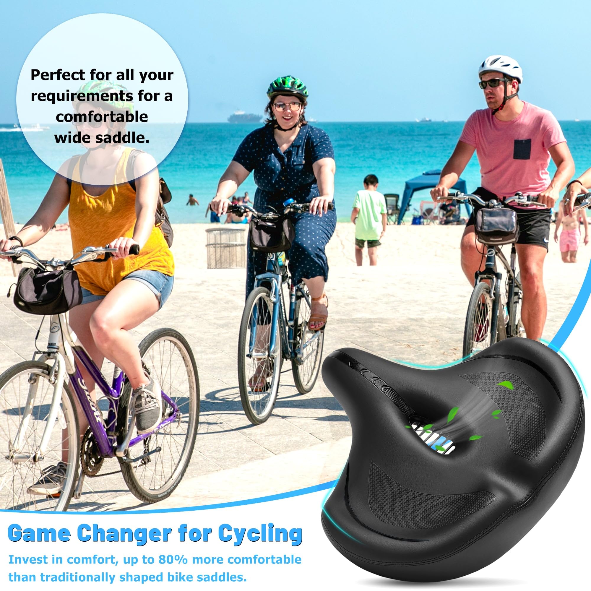 Grand Siège De Vélo – Selle De Vélo De Rechange Confortable