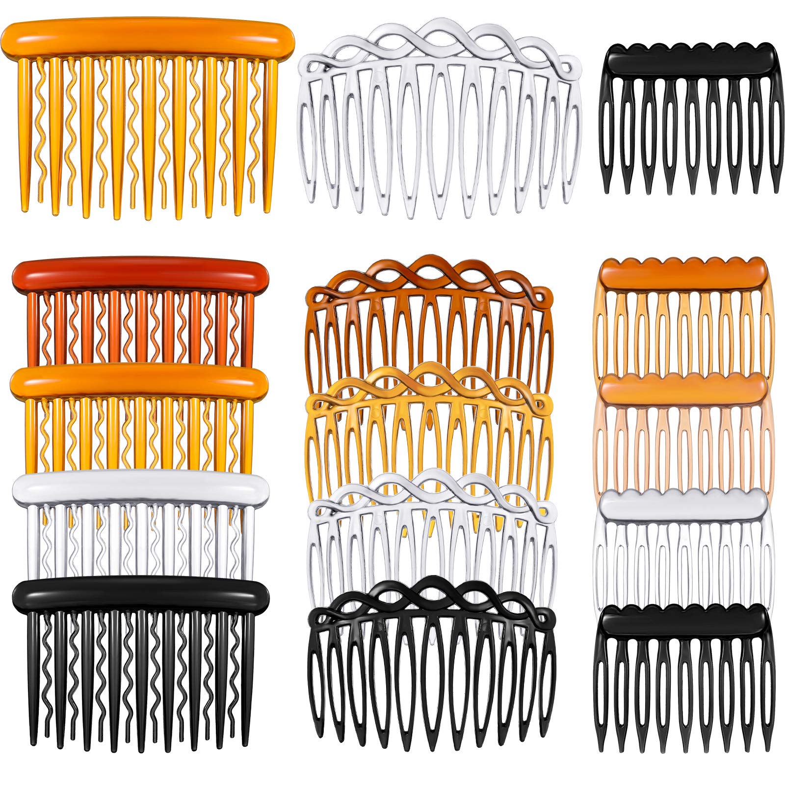 6 Grandi Mollette Banana Per Capelli In Plastica, 24 Denti, 128mm, Accessori Donna