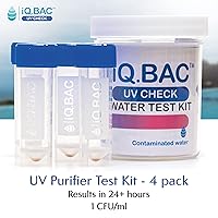 Vista 2 de iQBac Kit de prueba de control UV, paquete de 4 Kit de prueba para verificar la eficacia de los sistemas de tratamiento de agua Detecta