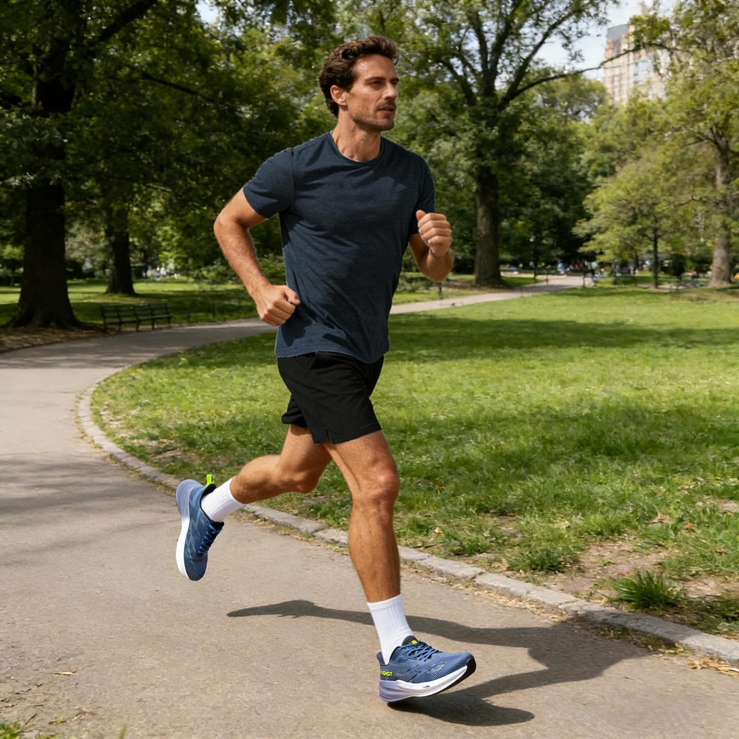 Wide Toe Box Slip On Sneakers for Men Ultra Cushioned Comfortable Breathable Soft and Lightweight for Running Walking and Daily Footwear - Image 2