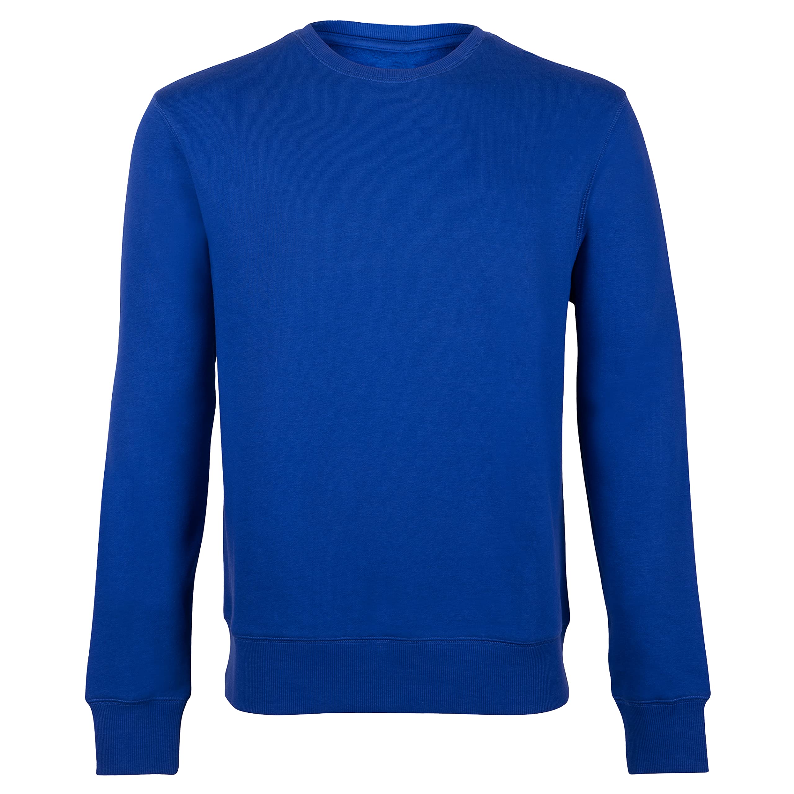 HRM Sweatshirt Unisexe, Bleu Royal, Taille L I Sweat-Shirt Premium Femmes et Hommes Lavable jusqu'à 60°C I Sweatshirt Basique I Pulls Femme et Homme I Vêtements de Travail Haut de Gamme et Durables