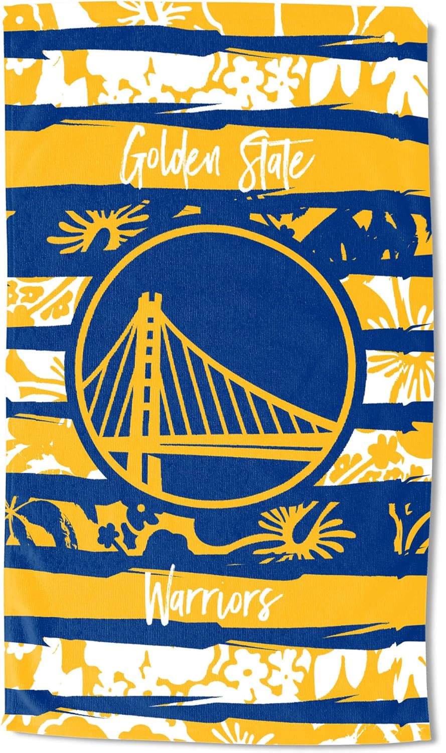 NORTHWEST NBA Golden State Warriors Beach Towel, 35" x 60", Pocket