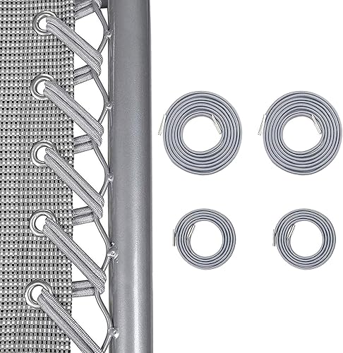Cables de repuesto profesionales para silla de gravedad cero (4 cuerdos), herramienta de reparación reclinable de gravedad cero para silla de Gris