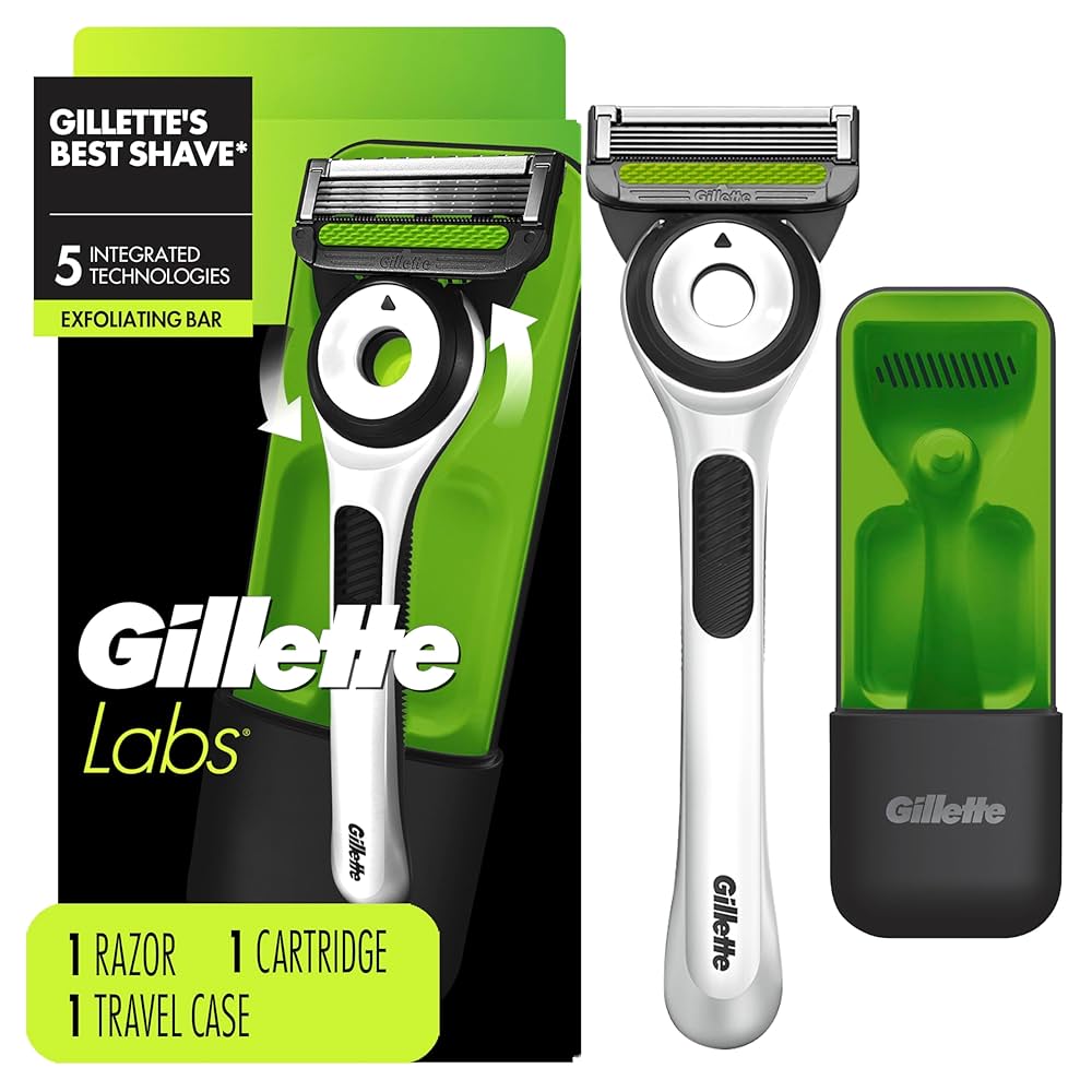Gillette Labs ５個セット　P&G ジレット（Gillette） ラボ 角質除去バー搭載 髭剃り 男性 本体+