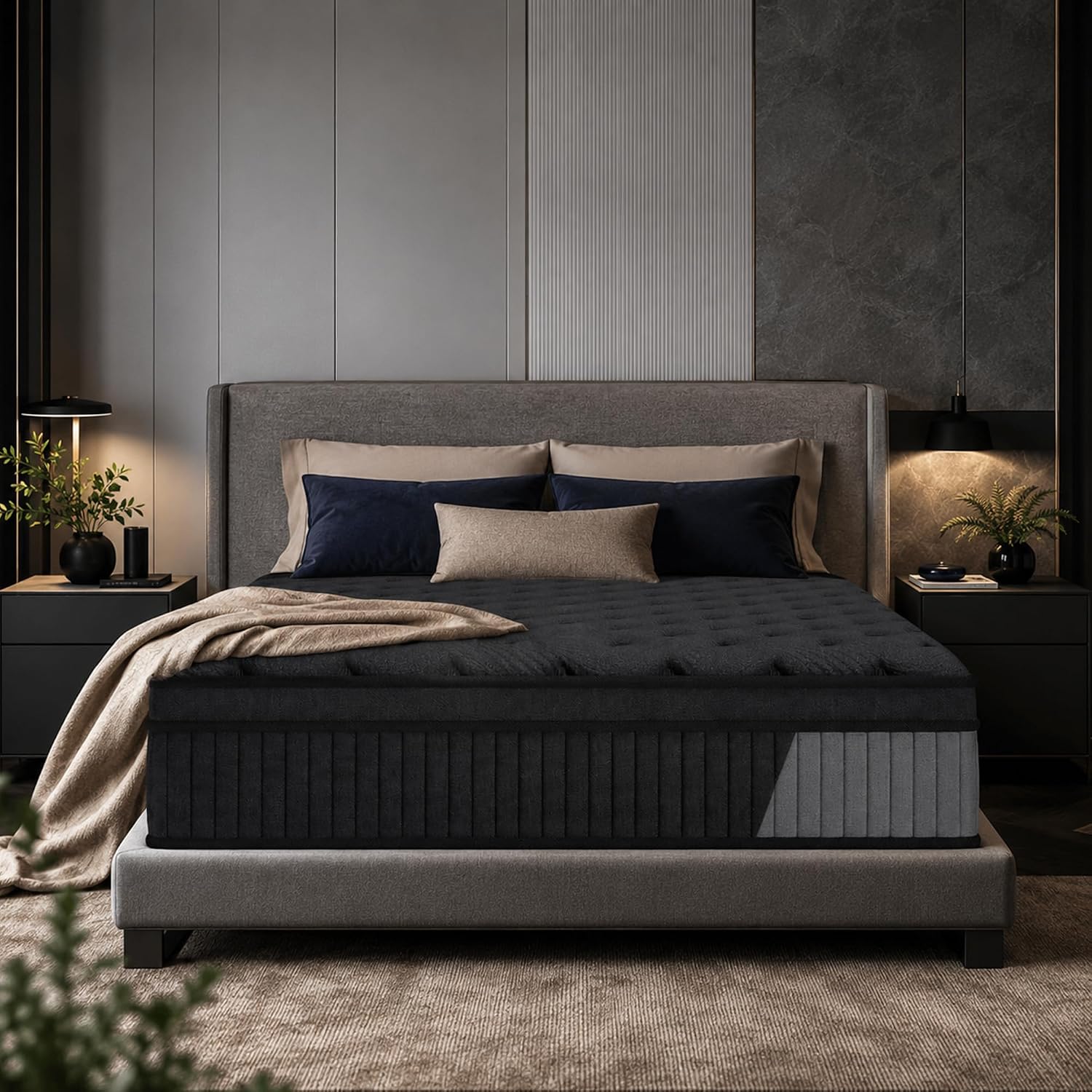 14 Inch Hybrid Mattress, Pressure Relieving & Breathable Bed, CertiPUR-US Certified, Twin