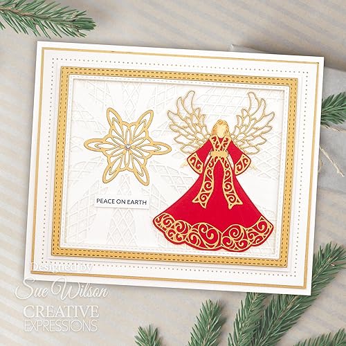 Miniatura 4 de Creative Expressions Sue Wilson Craft Dies-Festive Collection-Christmas Angel 2023, 3.4 x 3.8 pulgadas, metal