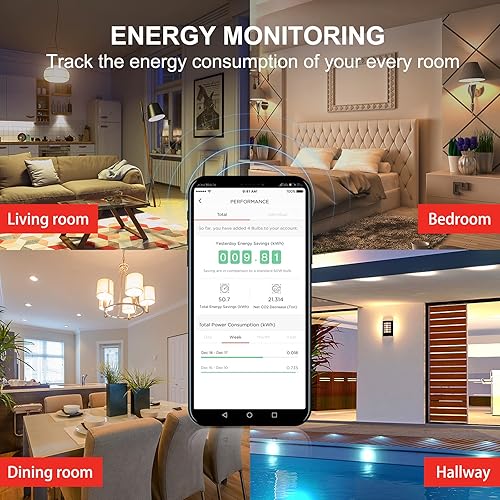 Sengled Alexa Light Bulb, Smart Light Bulbs, Smart Bulbs That Work with Alexa & Google Assistant, WiFi Light Bulbs A19 Soft White (2700K) No Hub Required, 800LM 60W Equivalent High CRI>90, 4 Pack(A19,4 Count (Pack of 1))