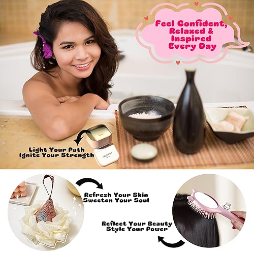 Miniatura 5 de Kit de cuidado personal para niñas adolescentes  Juego de regalo de cumpleaños para adolescentes adolescentes  Cesta de spa accesorios de baño con