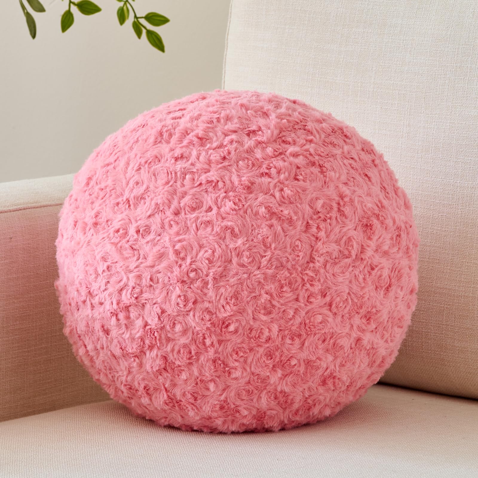 Ball Pillow Decorative Round Pillow for Couch n Circle Throw Pillows Perfect Ball Pillows for Couch Stylish Decorative