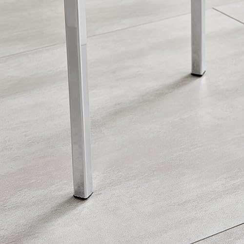 Miniatura 8 de Furniturebox UK Sillas de comedor - 2 sillas de comedor modernas ISCO de piel sintética de metal cromado acolchado de espuma profunda contemporánea