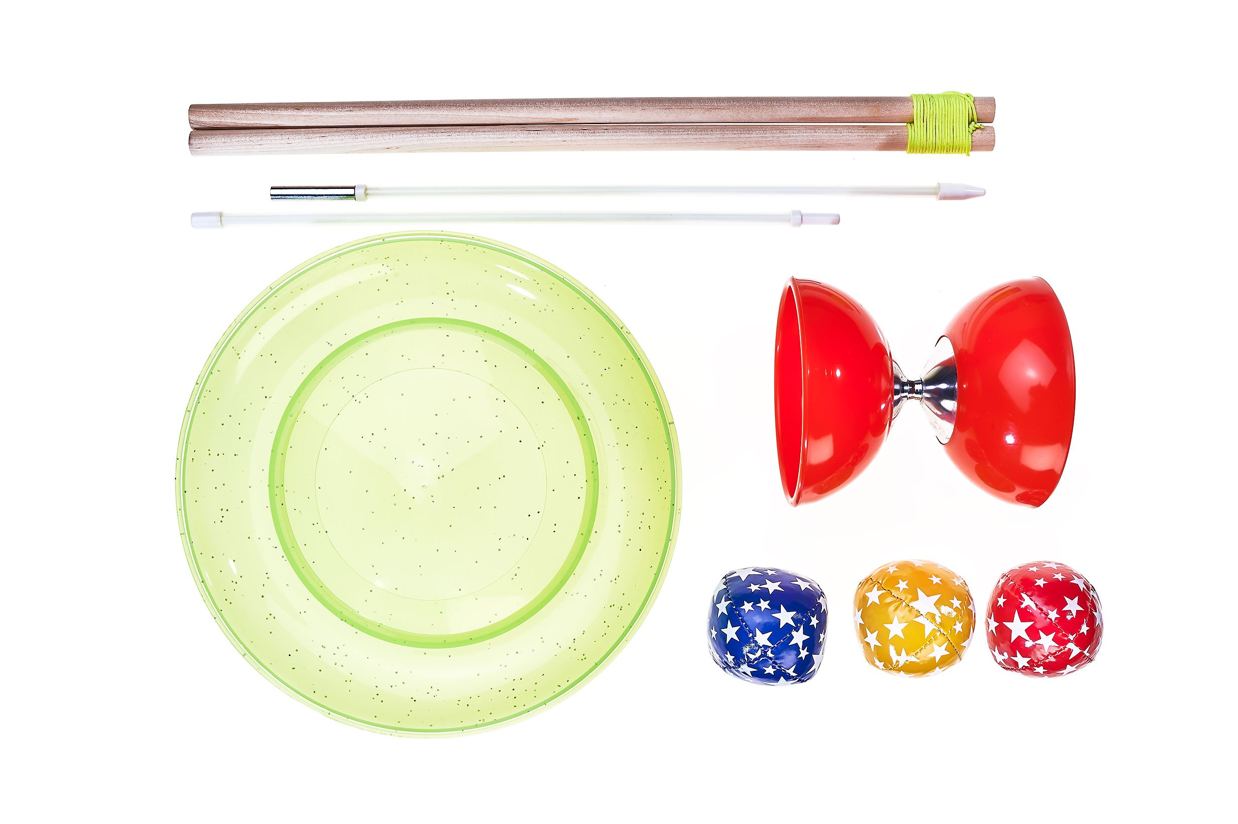 Eureka 515784 Acrobat Soft Spinning Plate with Hand Stick, Yellow