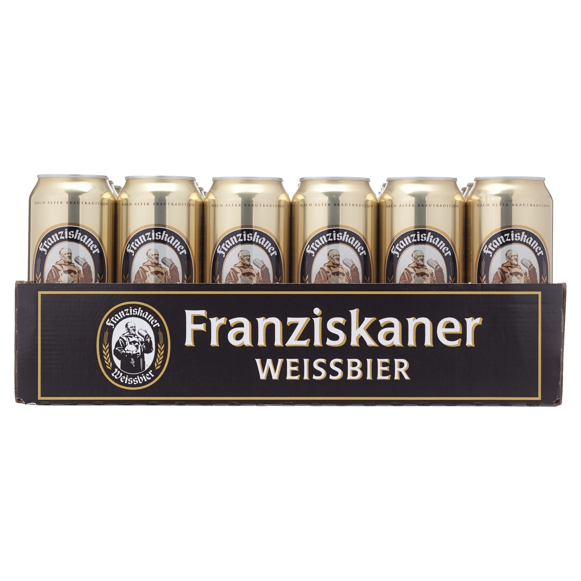 24 Dosen Franziskaner Hefe Weißbier naturtrüb a 0,5L Liter Bier inc. 6.00€ EINWEG Pfand