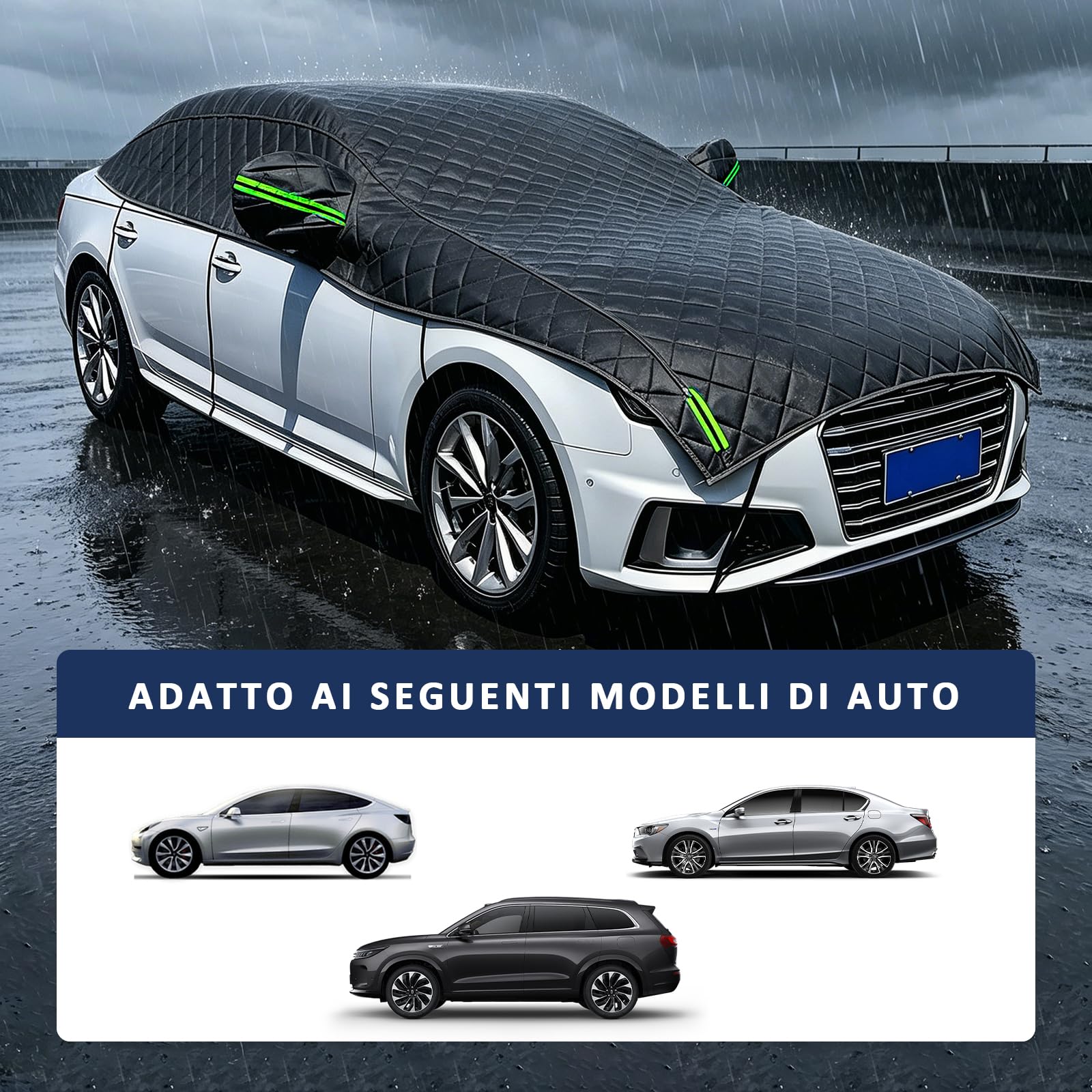 Telo Copriauto Antigrandine per Toyota Yaris Cross Hybrid 2021-2025,Telo Copri Auto Esterni, Telo Copriauto Impermeabile e Traspirante, Copri Auto Anti Grandine Dal Sole