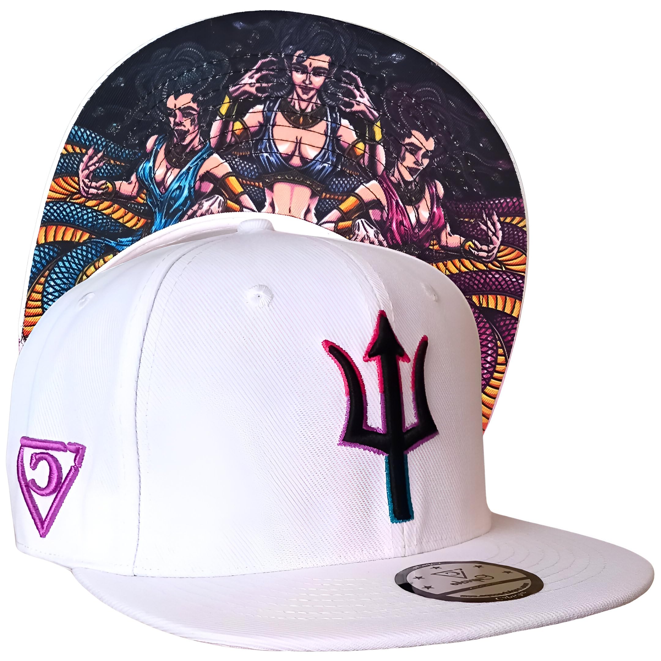Capiche Unisex D-325 - Gorgon Sisters [99+ Variations] Snapback Cap - Baseball One Size Men D-325 Gorgon Sisters