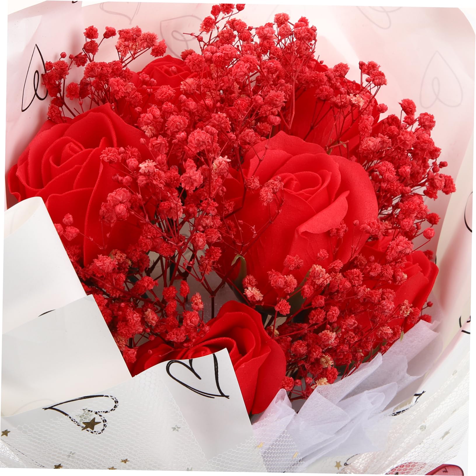 ABOOFAN Lot De 2 Bouquets De Gypsophile Artificielle Séchée Idéal pour Un Mariage Ou Une Petite Amie
