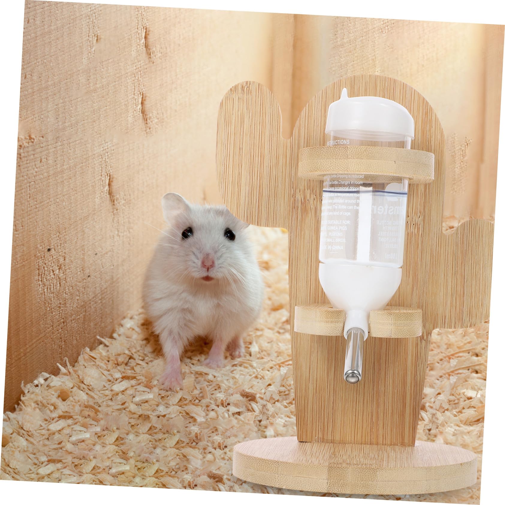 BESTonZON Vertikale Wasserflasche für Kleine Haustiere und Chinchillas Verschleißfestes Synthetisches Material mit Transparentem Fassungsvermögen für Haustierkäfige und Zufällige Farbe
