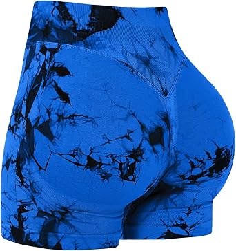 OVESPORT Seamless Workout Shorts for Women Scrunch Butt Lifting Gym Booty Biker Short Pants