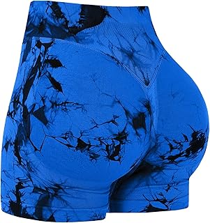 OVESPORT Seamless Workout Shorts for Women Scrunch Butt Lifting Gym Booty Biker Short Pants