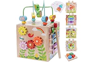 Tangle-Free Montessori Activity Cube for Early Learning