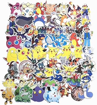Amazon Co Jp ポケットモンスター 60枚 ステッカー シール ステッカーセット 防水ステッカー ステッカーブランド スーツケースステッカー お気に入りのスーツケース ギター 車 バイク 自転車 ヘルメット パソコン 携帯 ノート 車 バイク