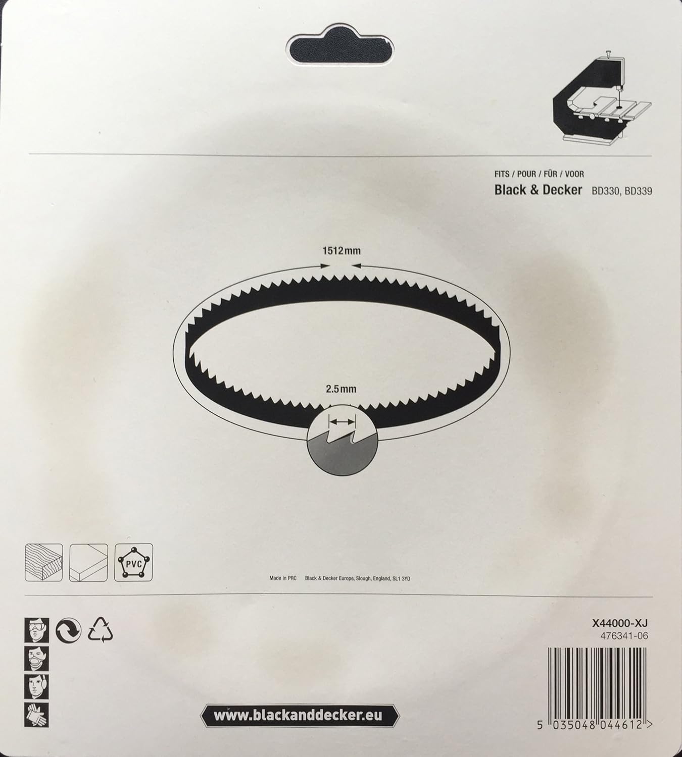 Black & Decker X44000 Bandsaw Blade - G.P 10tpi