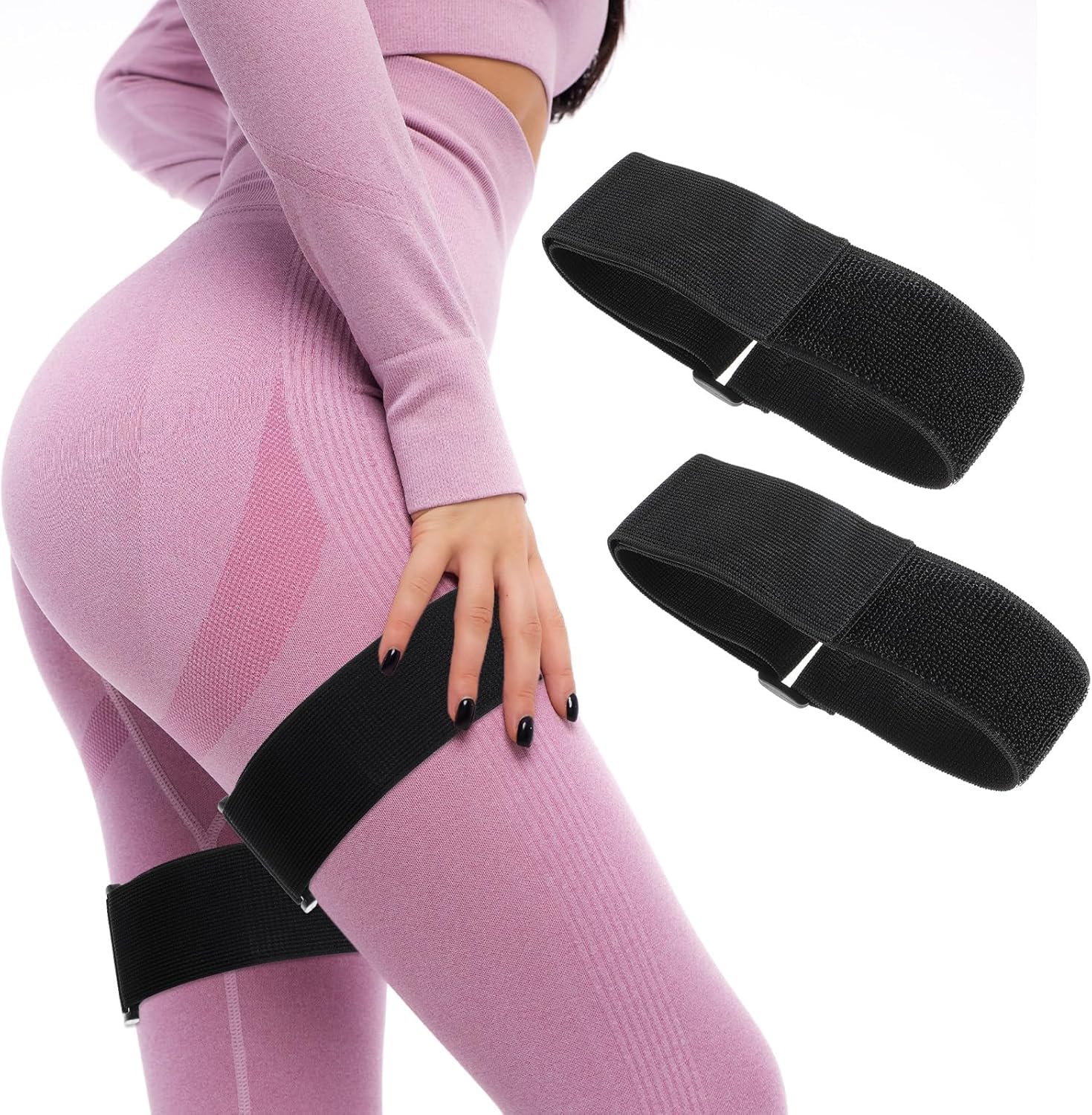 Occlusion Bands for Women Glutes, 2 Pcs Occlusion Bands Glutes Hip Building Blood Flow Restriction Bands BFR Bundle Booty Bands for Women Exercising