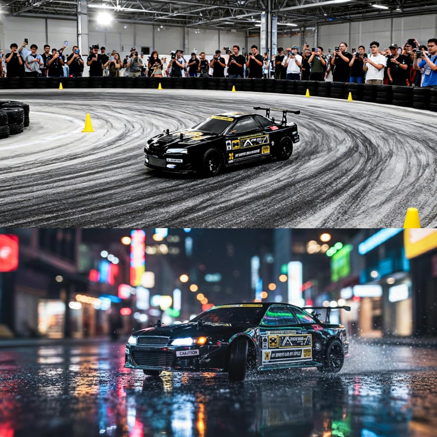 FULLFUN WYVERN 1/10 Scale RC Car for Adults, 36 MPH High-Speed 4WD Brushless Electric On-Road Touring & Drift Car, RTR with LiPo Battery & 2.4G Remote