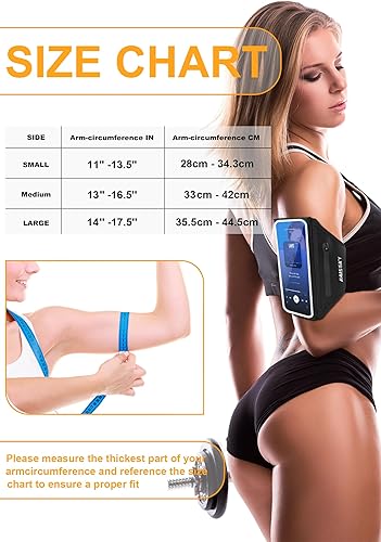 Miniatura 4 de Brazalete para correr con bolsa para auriculares, brazalete para teléfono celular para iPhone 16 15 Pro 14 Plus 13 11 XR XS, Galaxy S24S10