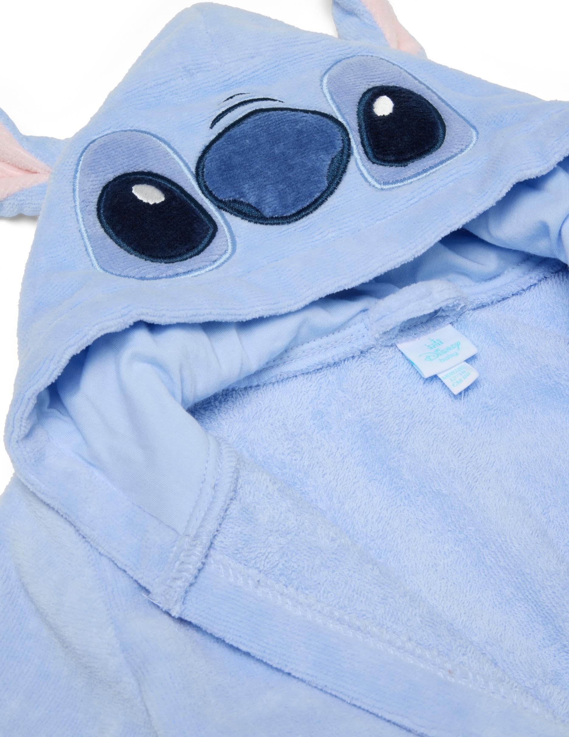 OVS KIDS Peignoir en pur coton bleu pour bébé fille avec design Stitch