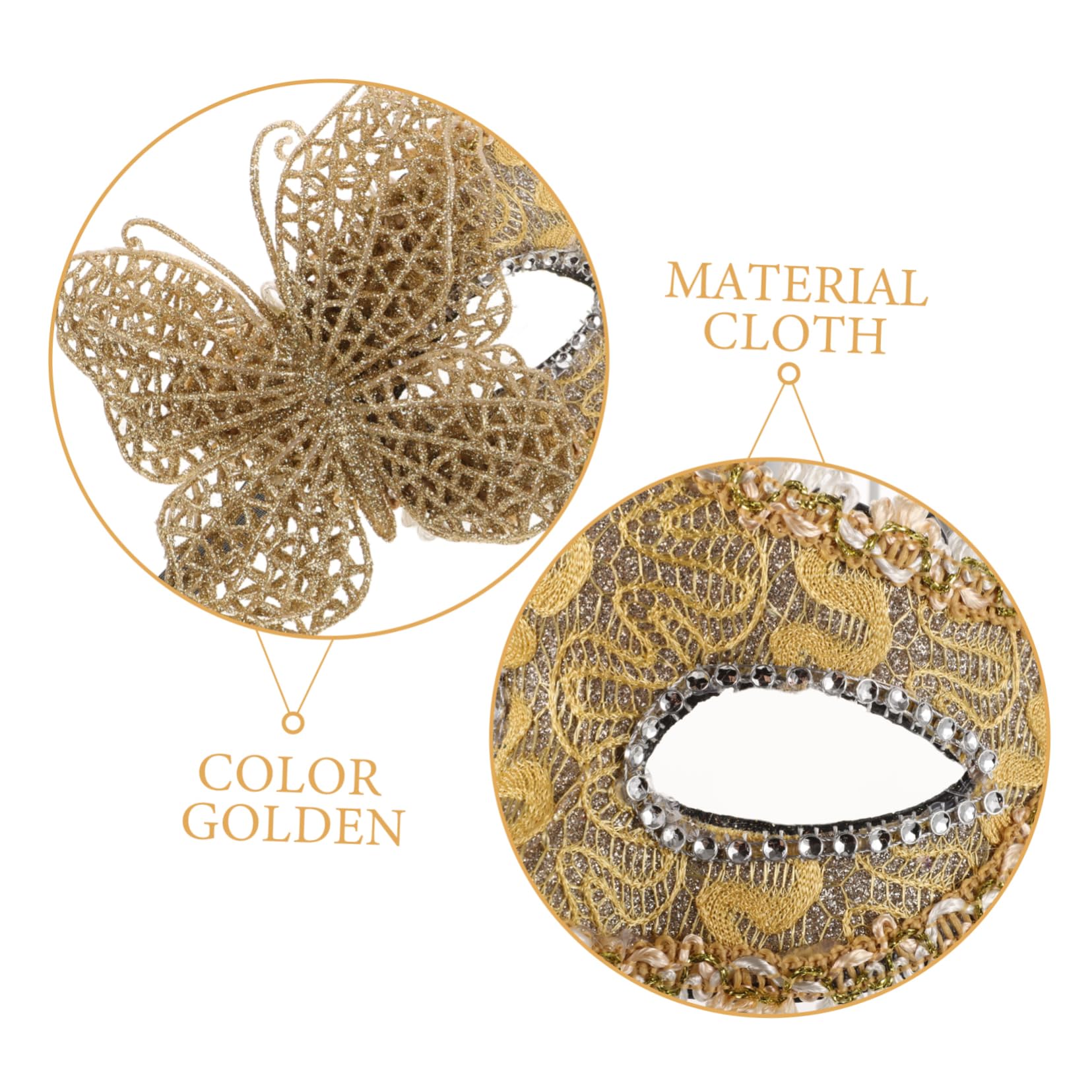 Healeved 5 Pezzi Maschera per Masquerade Design e Leggero Accessorio Versatile per Halloween e Festivi Adatta Comfort Assicurato